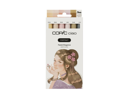 Set of Copic Ciao Portrait Pastel dual-tip alcohol-based markers