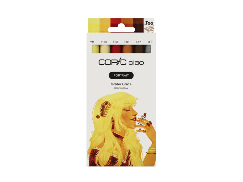 Set of Copic Ciao Portrait Golden Grace dual-tip alcohol-based markers