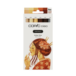 Set of Copic Ciao Portrait Amber Glow dual-tip alcohol-based markers