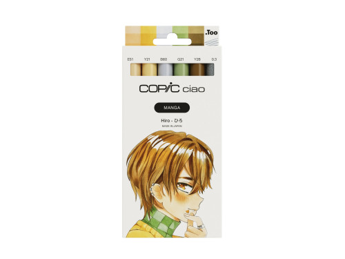 Set of Copic Ciao Manga Hiro dual-tip alcohol-based markers