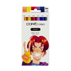 Set of Copic Ciao Manga Kaito dual-tip alcohol-based markers