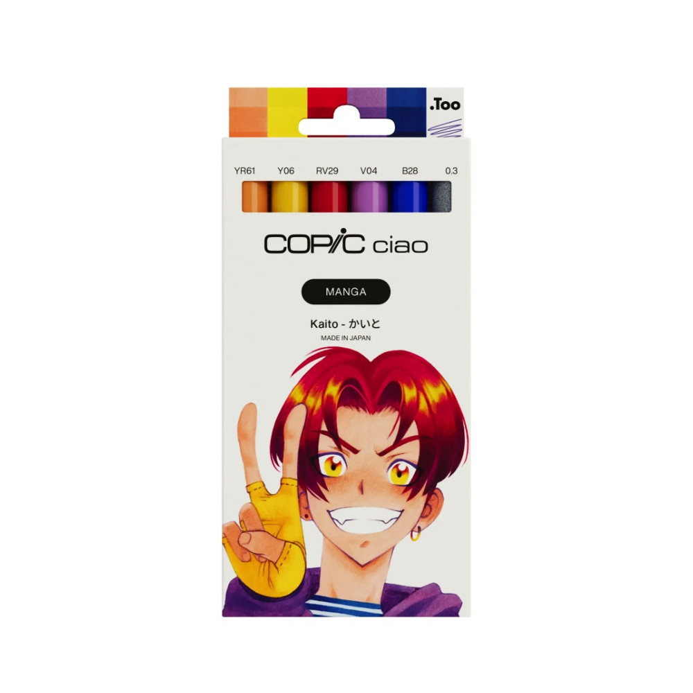Zestaw markerów dwustronnych Copic Ciao - Manga Kaito