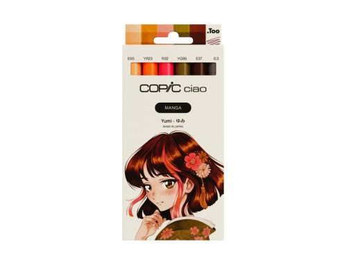 Set of Copic Ciao Manga Yumi dual-tip alcohol-based markers