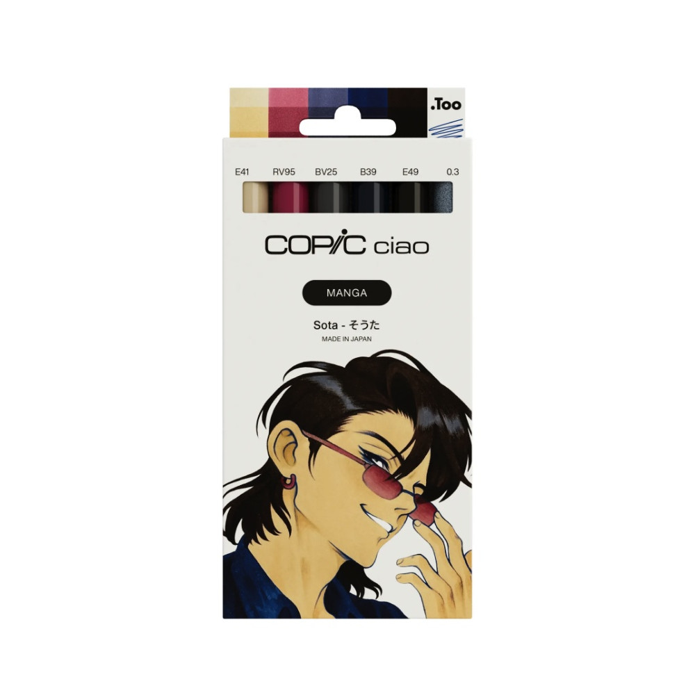 Zestaw markerów dwustronnych Copic Ciao - Manga Sota