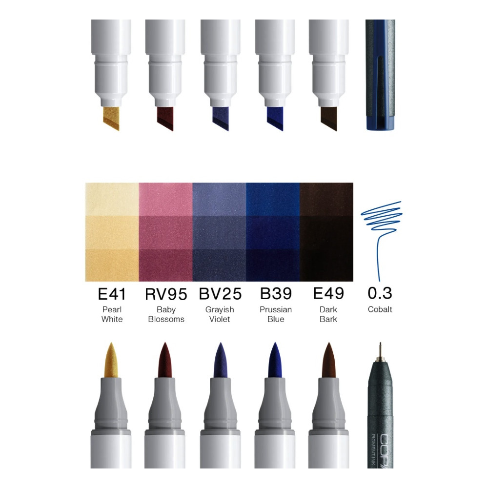 Zestaw markerów dwustronnych Copic Ciao - Manga Sota