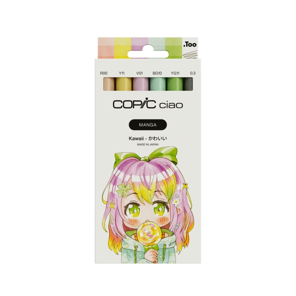 Zestaw markerów dwustronnych Copic Ciao - Manga Kawaii