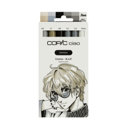 Set of Copic Ciao Manga Comics dual-tip alcohol-based markers
