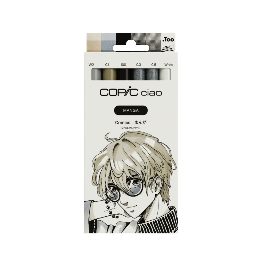 Set of Copic Ciao Manga Comics dual-tip alcohol-based markers