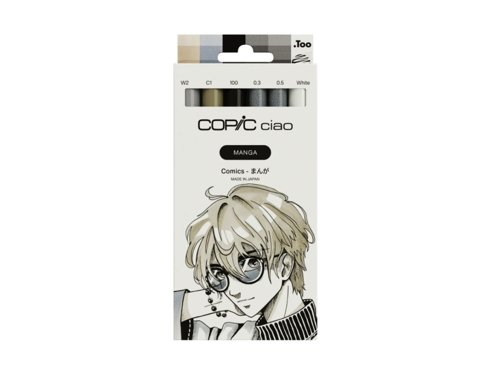 Set of Copic Ciao Manga Comics dual-tip alcohol-based markers
