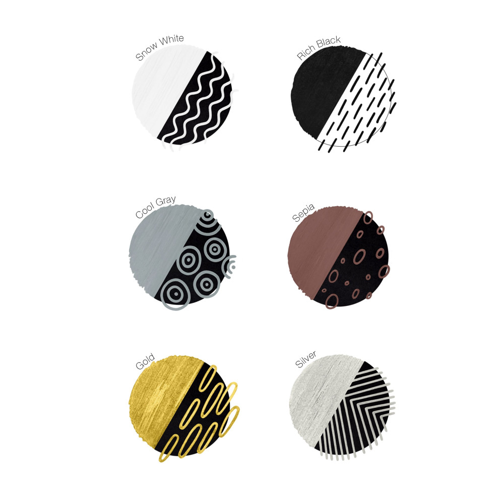 Set of Copic Acrea water-based pigment markers - 6 pcs.