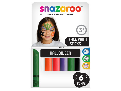 Set of Halloween face paint sticks - Snazaroo - 6 pcs.