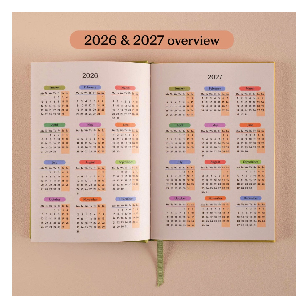 Planer tygodniowy Les Fleurs 2026 A5 - Good Tuesday