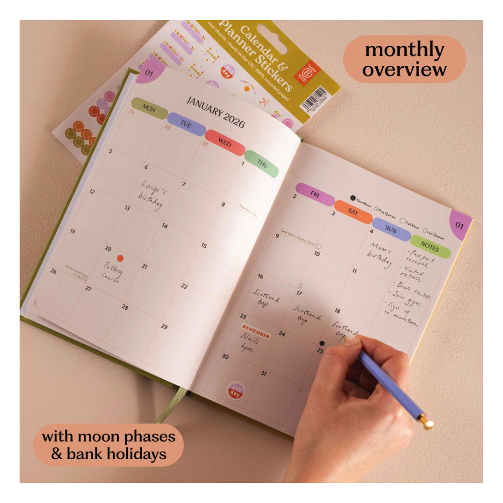 Planer tygodniowy Les Fleurs 2026 A5 - Good Tuesday