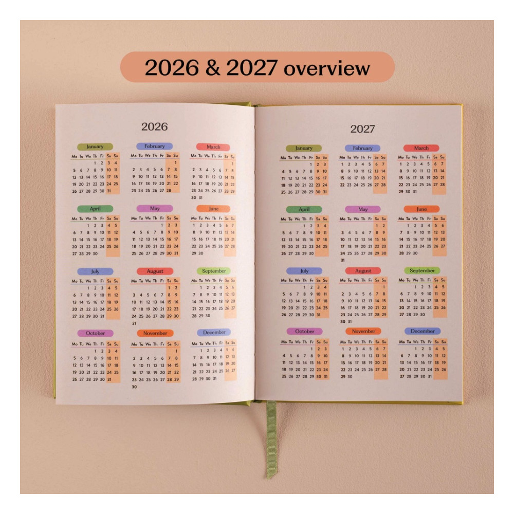 Planer tygodniowy Blue Berry Check 2026 A5 - Good Tuesday