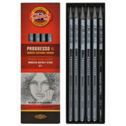 Zestaw ołówków bezdrzewnych Progresso - Koh-I-Noor - 6 szt.