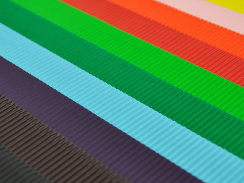 Tektura falista 25 x 35 cm - kolorowa, 10 ark.