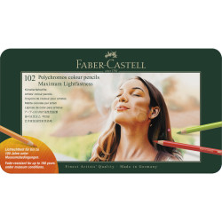 Set of Polychromos pencils in metal case - Faber-Castell - 102 pcs.