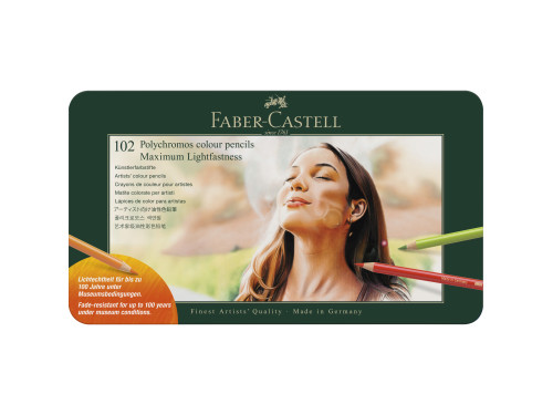 Zestaw kredek Polychromos w metalowym etui - Faber-Castell - 102 szt.