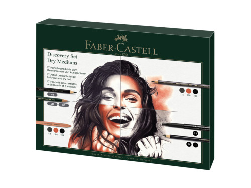 Dry mediums Discovery set - Faber-Castell - 17 pcs.