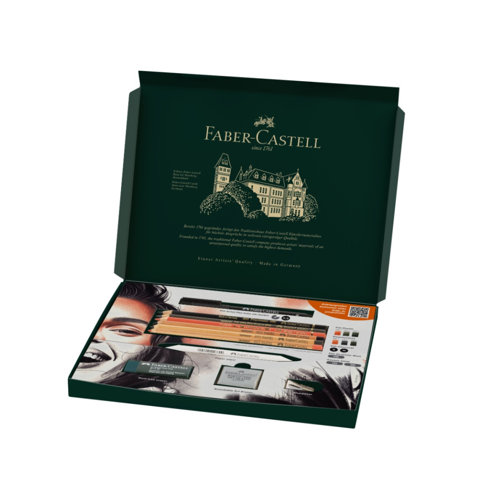 Zestaw artystyczny Discovery Dry Mediums - Faber-Castell - 17 szt.