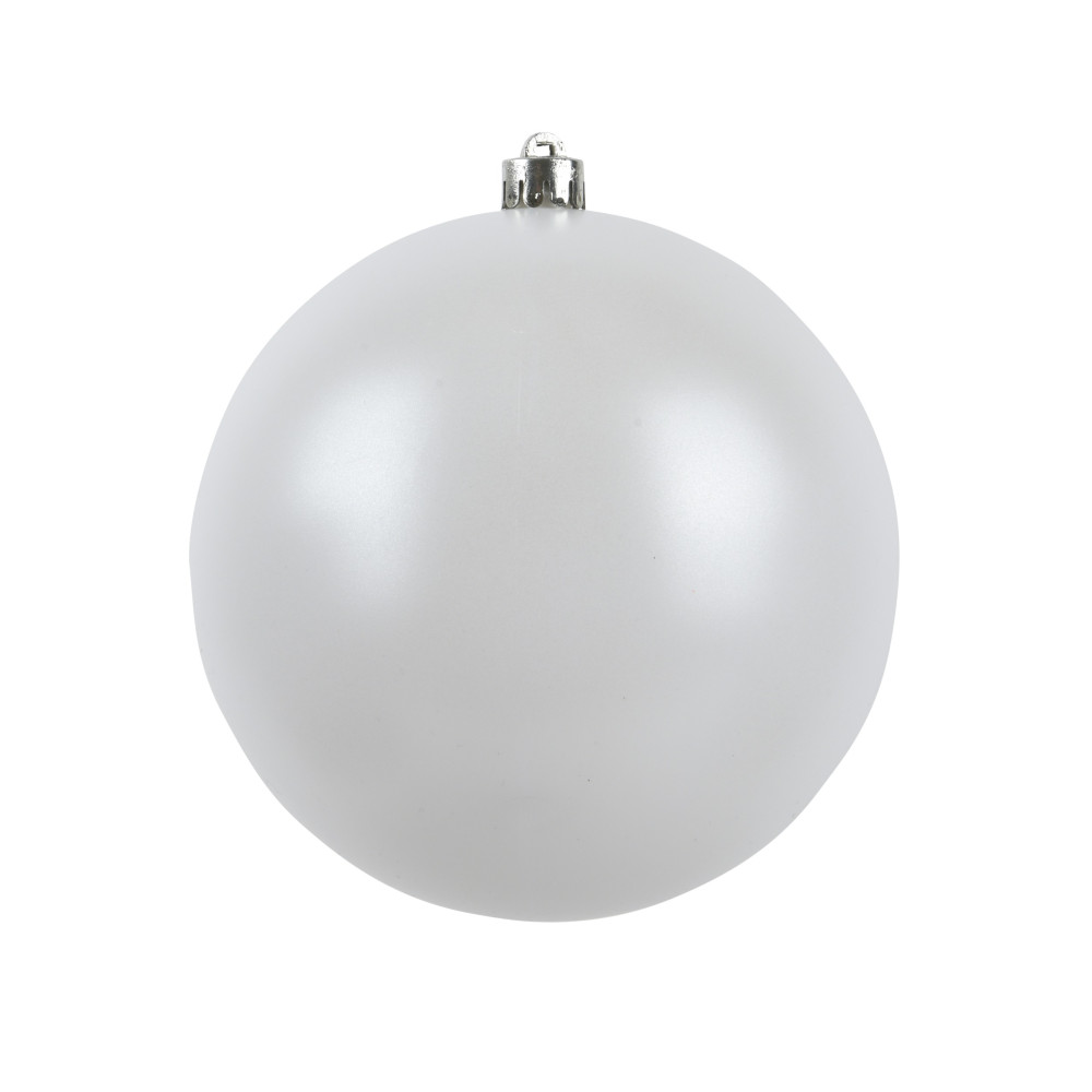 Bombki choinkowe nietłukące - białe matowe 6 cm 12 szt.