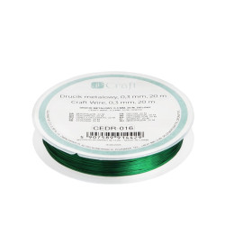 Craft wire - DpCraft - green 0,3 mm x 20 m