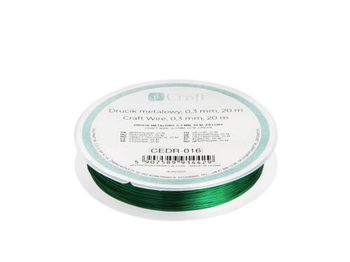 Craft wire - DpCraft - green 0,3 mm x 20 m