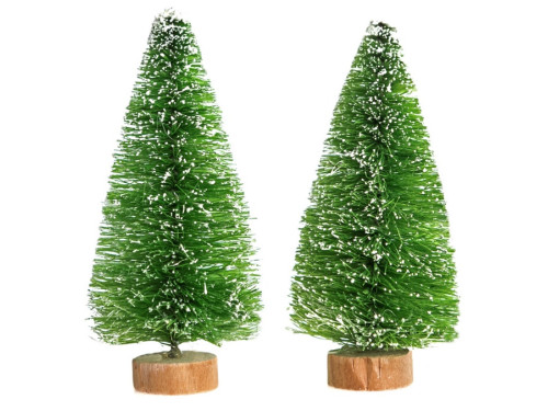 Decorative Christmas trees - DpCraft - green 8 cm 2 pcs.