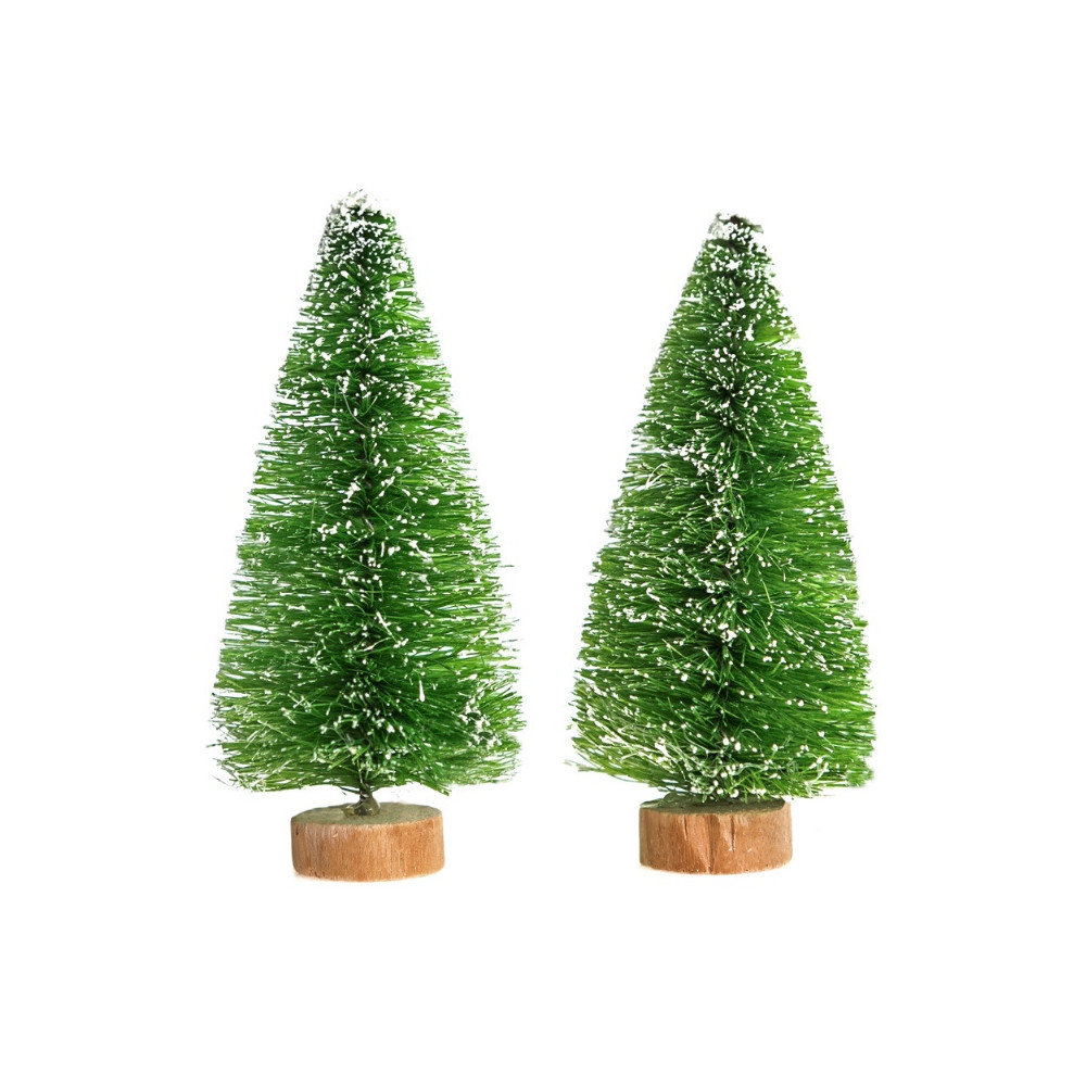 Decorative Christmas trees - DpCraft - green 8 cm 2 pcs.