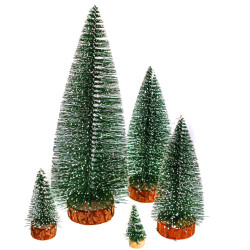 Decorative Christmas trees - DpCraft - green 5 pcs.