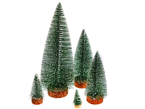 Decorative Christmas trees - DpCraft - green 5 pcs.