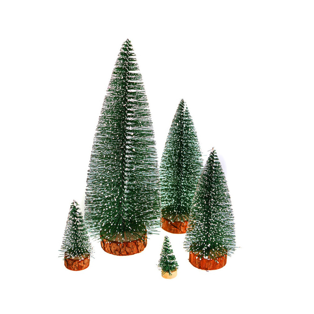 Decorative Christmas trees - DpCraft - green 5 pcs.