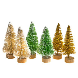 Decorative Christmas trees - DpCraft - 6,5 cm 6 pcs.