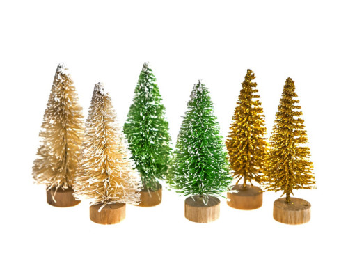Decorative Christmas trees - DpCraft - 6,5 cm 6 pcs.
