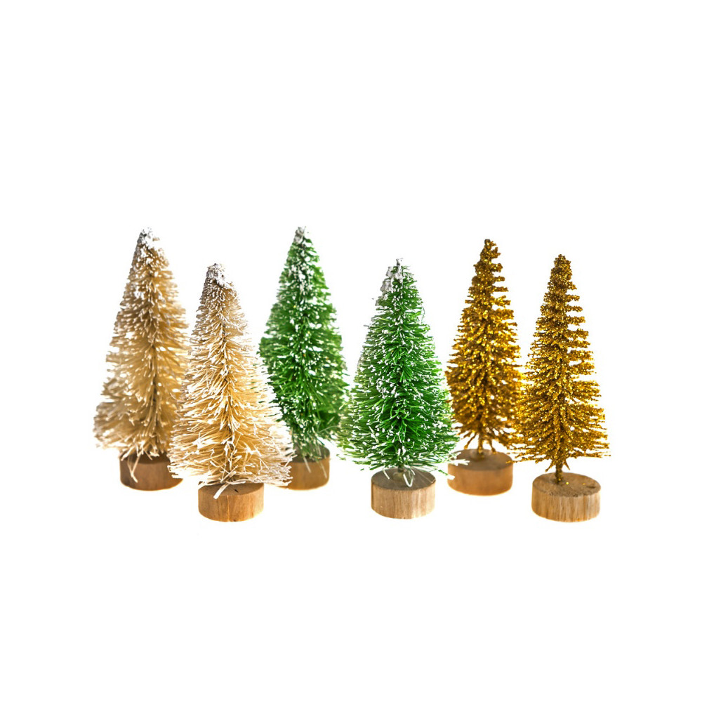 Decorative Christmas trees - DpCraft - 6,5 cm 6 pcs.