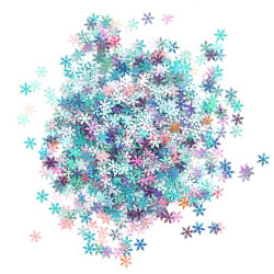 Sequins Snowflakes - DpCraft - pastel 10 pcs.