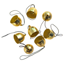Dzwoneczki metalowe Vintage - DpCraft - złote 2,6 cm 8 szt.