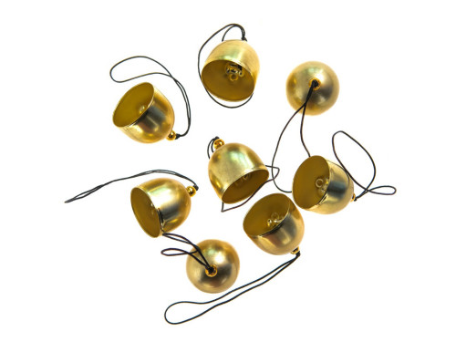 Metal Vintage bells - DpCraft - gold 2,6 cm 8 pcs.