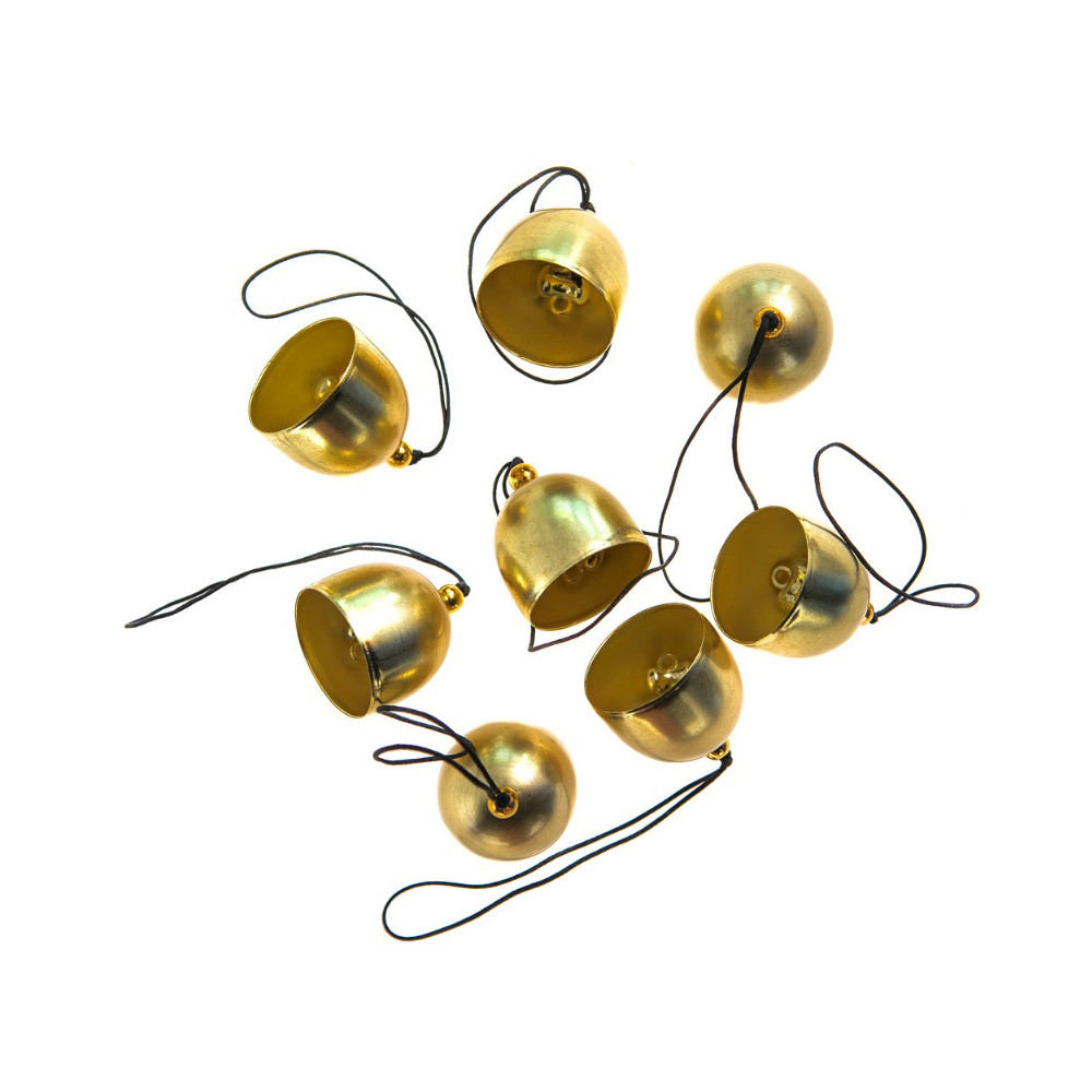 Metal Vintage bells - DpCraft - gold 2,6 cm 8 pcs.