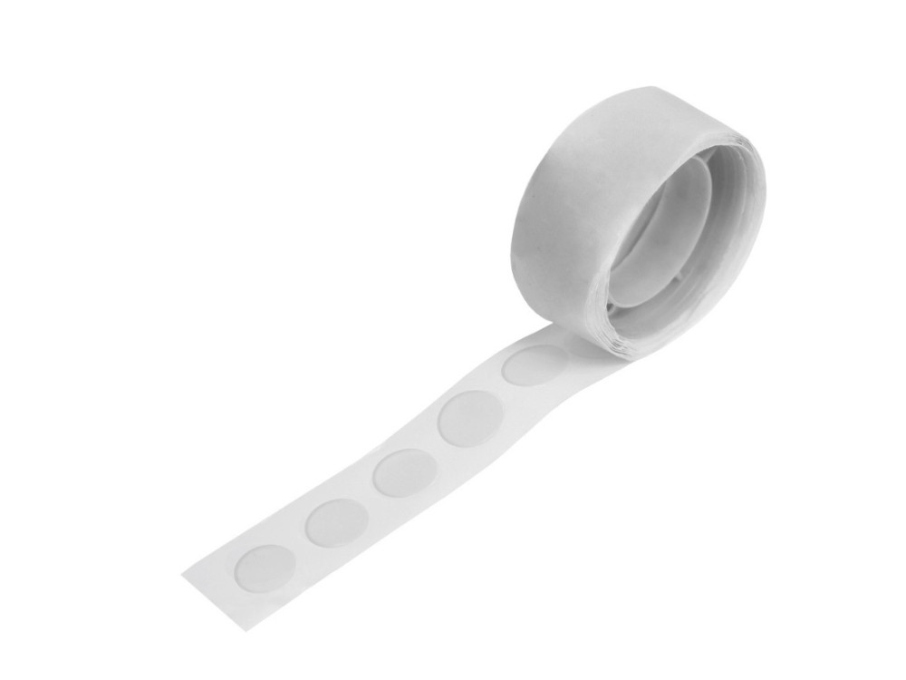 Dwustronne kropki kleju na rolce - DpCraft - 1 cm 100 szt.