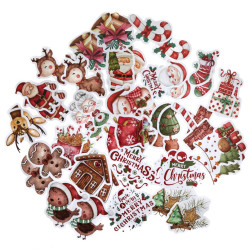 Vinyl stickers Cozy Christmas - DpCraft - 46 pcs.