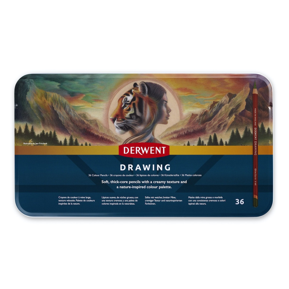 Set of Drawing pencils - Derwent - 36 pcs.