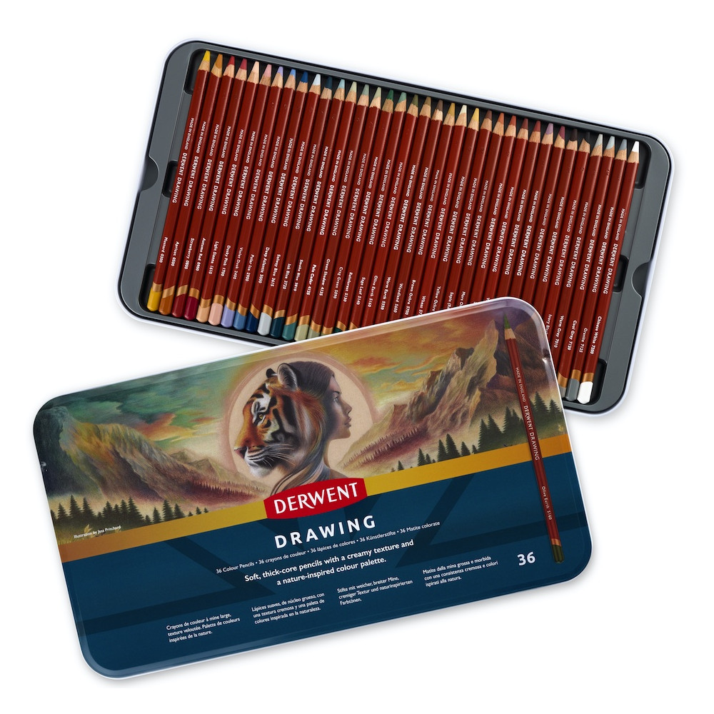 Set of Drawing pencils - Derwent - 36 pcs.