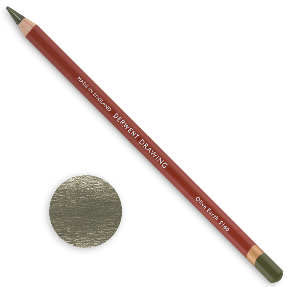 Drawing pencil - Derwent - 5160 Olive Earth