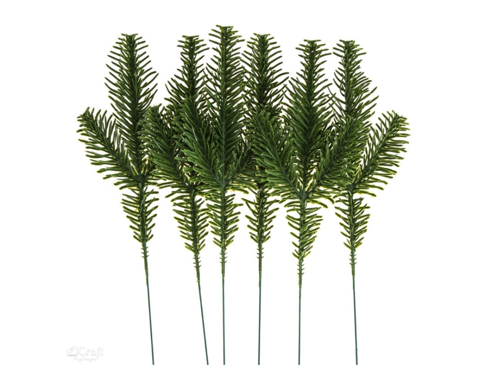 Gałązki dekoracyjne Sosna - DpCraft - 26 cm 6 szt.