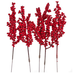 Red berries branches - DpCraft - 22 cm 5 pcs.