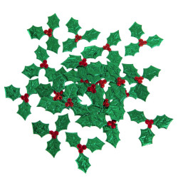 Holly - DpCraft - green 4,5 cm 24 pcs.