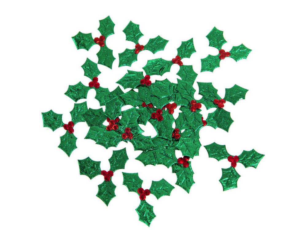 Holly - DpCraft - green 4,5 cm 24 pcs.
