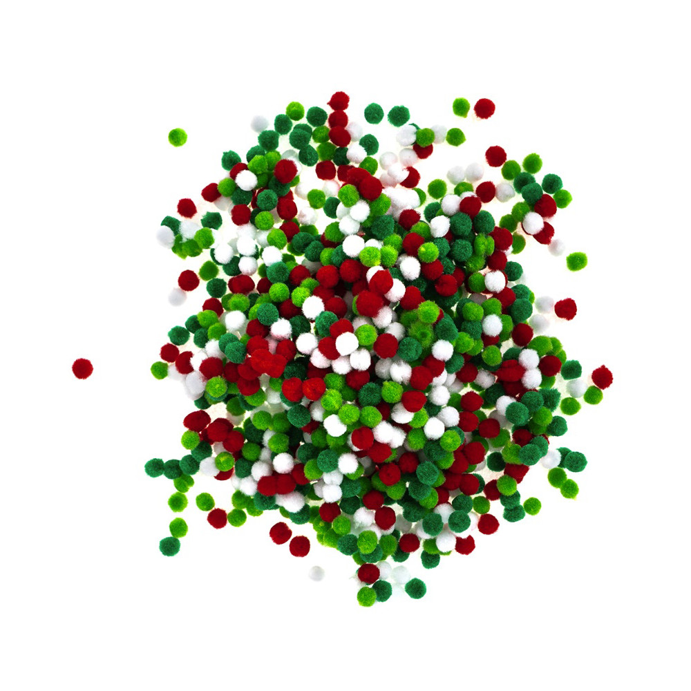 Polyester pompoms - DpCraft - 1000 pcs.