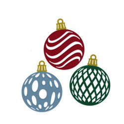 Set of cutting dies Baubles - DpCraft - 3 pcs.